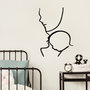 Wallity Accesorio decorativo de pared de metal Negro